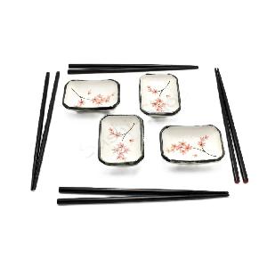Sakura-set-pro-4-osoby-�-4-misky-a-4-pary-hulek-|-EDO-Japan